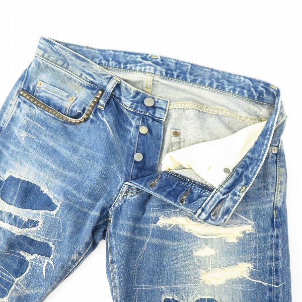 HYSTERIC GLAMOUR/ヒステリックグラマー UPR加工 スタッズ デニム 