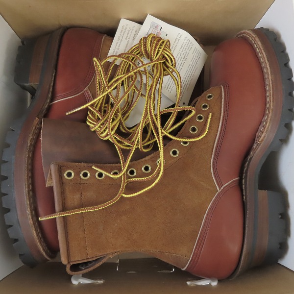 実際に弊社で買取させて頂いた【未使用】WHITE'S BOOTS/ホワイツブーツ SMOKE JUMPER/スモークジャンパー レザーライニング ワークブーツ/8.5EEの画像 7枚目