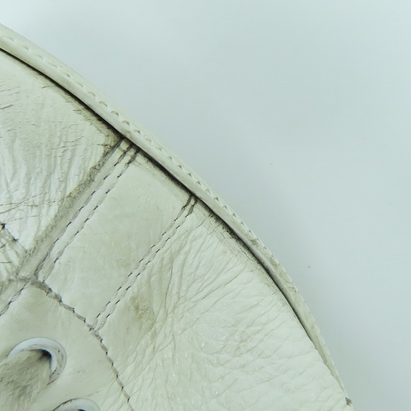 実際に弊社で買取させて頂いたLOEWE/ロエベ アナグラムロゴ グレインレザー ソフトスニーカー ローカット 40 の画像 8枚目