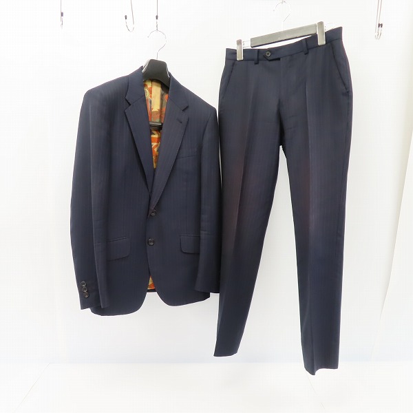 実際に弊社で買取させて頂いたPaul Smith LONDON×Ermenegildo Zegna/ポールスミス×エルメネジルドゼニア ストライプ セットアップ スーツ/S