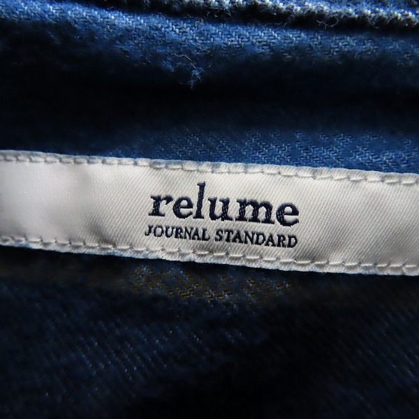 実際に弊社で買取させて頂いたJOURNAL STANDARD relume/ジャーナルスタンダードレリューム チェックシャツ/Lの画像 2枚目