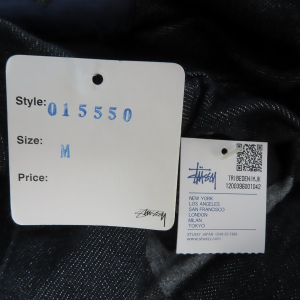 未使用】STUSSY/ステューシー AUTHENTIC GEAR 裏地チェック デニム