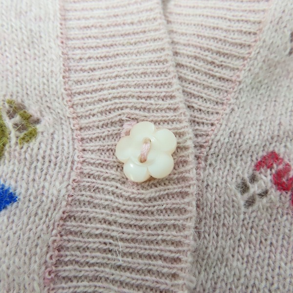 実際に弊社で買取させて頂いたGRUNGE POPS HYSTERICS/ヒステリックグラマー ウール アンゴラ ニットポロ Fの画像 7枚目