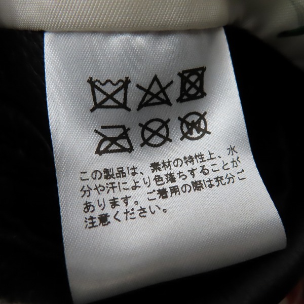 実際に弊社で買取させて頂いたCALEE×VANSON/キャリー×バンソン 20AW Cow Leather/カウレザー ダブル ライダース ジャケット CL-20AW001V/42の画像 4枚目