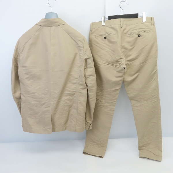 実際に弊社で買取させて頂いたBELSTAFF/ベルスタッフ リネンサファリスーツ セットアップ ベージュ 38/31の画像 1枚目