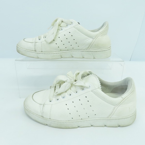 実際に弊社で買取させて頂いたLOEWE/ロエベ アナグラムロゴ グレインレザー ソフトスニーカー ローカット 40 の画像 3枚目