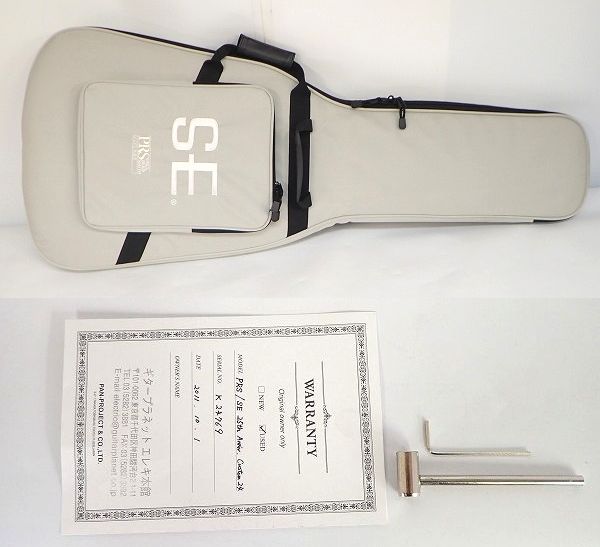 実際に弊社で買取させて頂いた★PRS/Paul Reed Smith/ポールリードスミス SE Custom 24 25th Anniversary ディマジオPU搭載 バードインレイの画像 9枚目