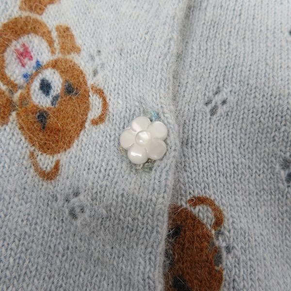 実際に弊社で買取させて頂いたGRUNGE POPS HYSTERICS/ヒステリックグラマー ウール アンゴラ ニットカーディガン ブルー系/Fの画像 6枚目