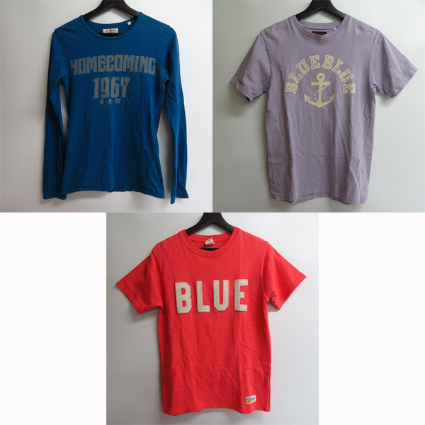 実際に弊社で買取させて頂いたHRM/ハリウッドランチマーケット BLUE BLUE/ブルーブルー 半袖Tシャツ等/S 7点セットの画像 2枚目