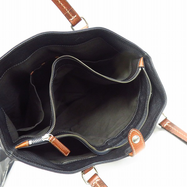 実際に弊社で買取させて頂いたDaniel&Bob/ダニエル＆ボブ TOMORROWLAND/トゥモローランド レザー トートバッグの画像 3枚目