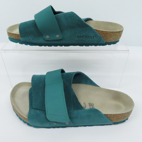 実際に弊社で買取させて頂いたBIRKENSTOCK/ビルケンシュトック KYOTO/キョウト ダークティール スウェード サンダル Size：26.5cmの画像 3枚目