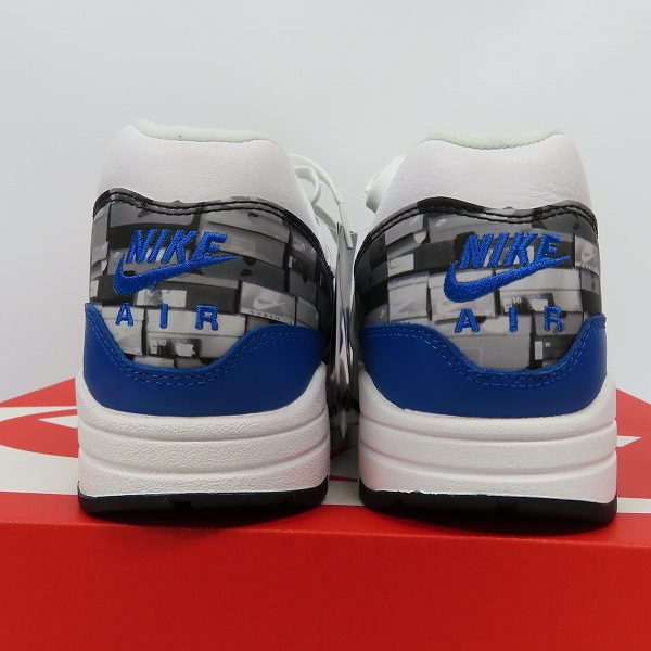 実際に弊社で買取させて頂いた【未使用】NIKE×atmos/ナイキ×アトモス AIR MAX 1 PRNT/ エアマックス1 プリント 'WE LOVE NIKE' AQ0927-100/27の画像 1枚目