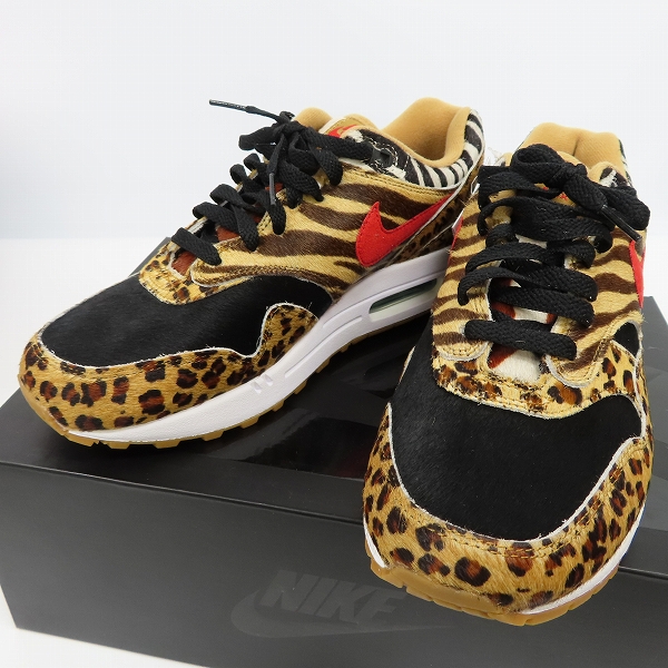 実際に弊社で買取させて頂いた【未使用】NIKE/ナイキ×ATMOS/アトモス AIR MAX 1/エアマックス1 DLX ANIMAL PACK 2.0 AQ0928-700/27
