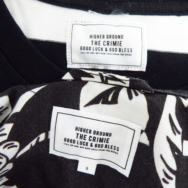 実際に弊社で買取させて頂いたTHE CRIMIE/クライミー ボーダー柄 カットソー/ロンT オープンカラーシャツ 2点セットの画像 2枚目