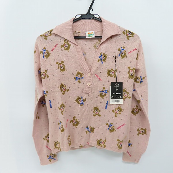 実際に弊社で買取させて頂いたGRUNGE POPS HYSTERICS/ヒステリックグラマー ウール アンゴラ ニットポロ F