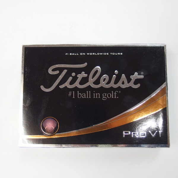 実際に弊社で買取させて頂いた【未使用/マーク入り】Titleist/タイトリスト PRO V1 ゴルフボール 1ダースの画像 2枚目
