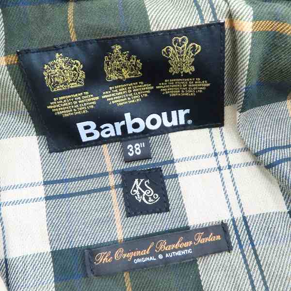 実際に弊社で買取させて頂いたBarbour/バブアー 19AW キャプテンサンシャイン ビデイル オイルドコート 1902258/38 の画像 2枚目