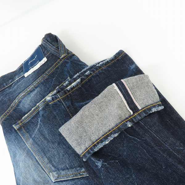 実際に弊社で買取させて頂いたVANQUISH×fragment design/ヴァンキッシュ×フラグメント クラッシュ/リペア加工 デニムパンツ VFP4013/36の画像 9枚目