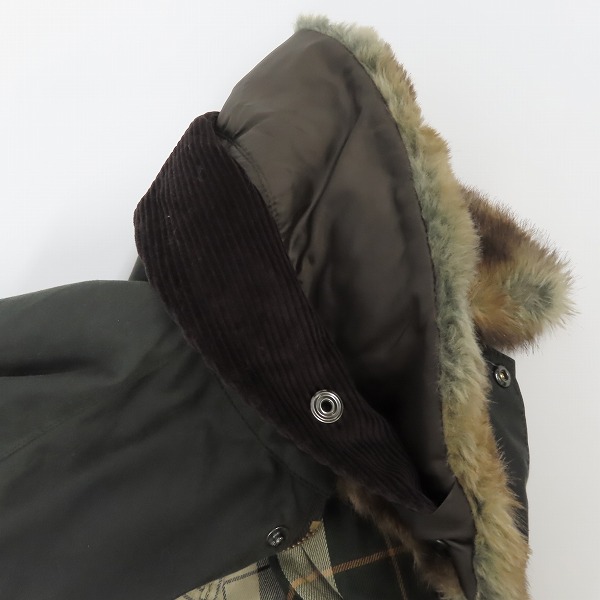 実際に弊社で買取させて頂いた【未使用】Barbour/バブアー BEAUFORT ビューフォート ワックスドコットンジャケット 1702284 36の画像 8枚目