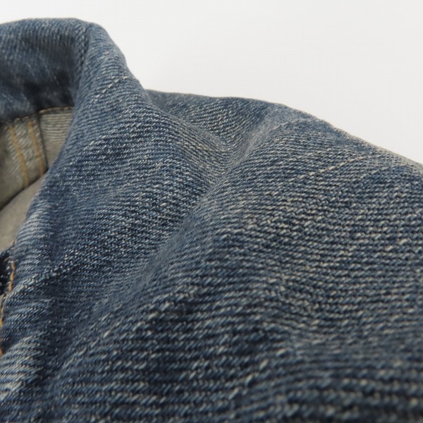 実際に弊社で買取させて頂いたTHE CRIMIE/クライミー ダメージ加工 デニムジャケット/Lの画像 5枚目