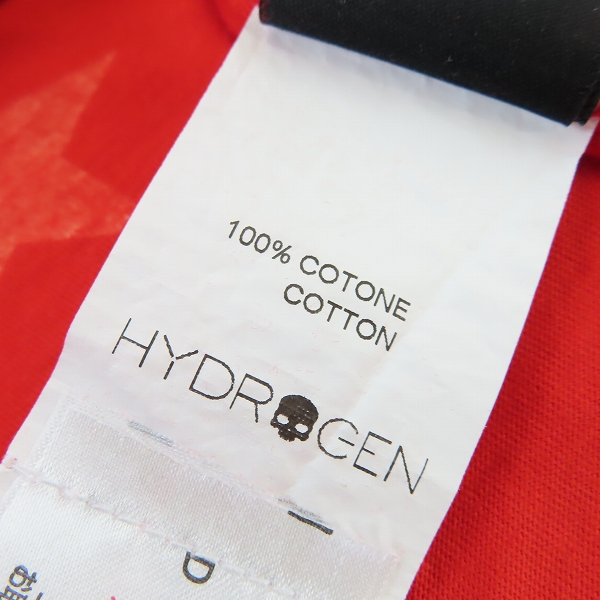 実際に弊社で買取させて頂いたHYDROGEN/ハイドロゲン 総スター柄 半袖Tシャツ/XLの画像 3枚目