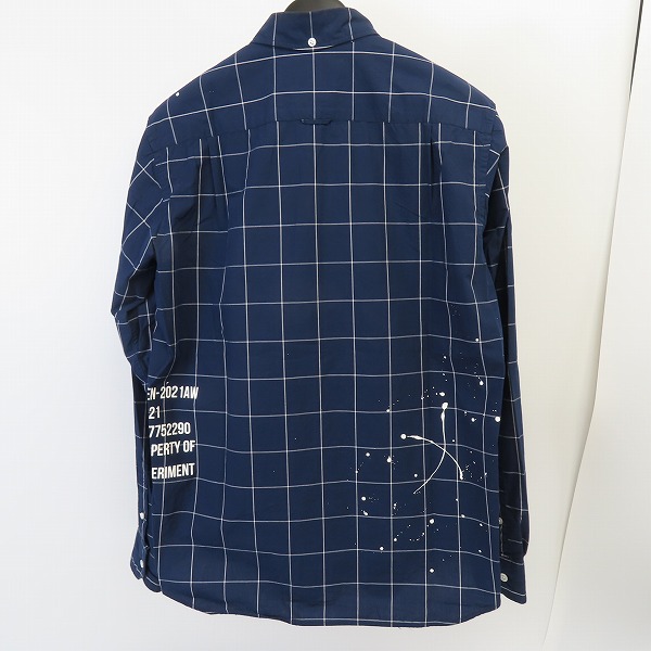 実際に弊社で買取させて頂いたuniform experiment/ユニフォームエクスペリメント DRIPPING MIL B.D SHIRT 長袖シャツ UE-202031/2の画像 1枚目