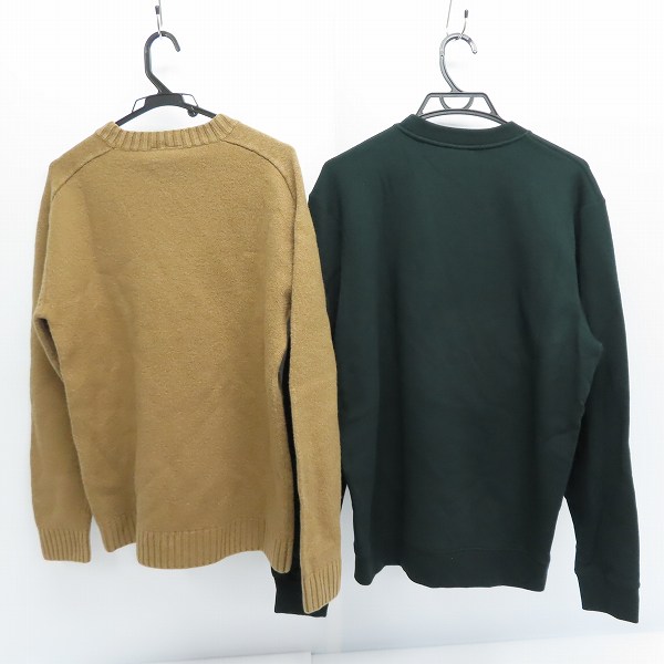 実際に弊社で買取させて頂いたLACOSTE/ラコステ クルーネック スウェット ニット セーター/プルオーバー/M/L 2点セットの画像 1枚目