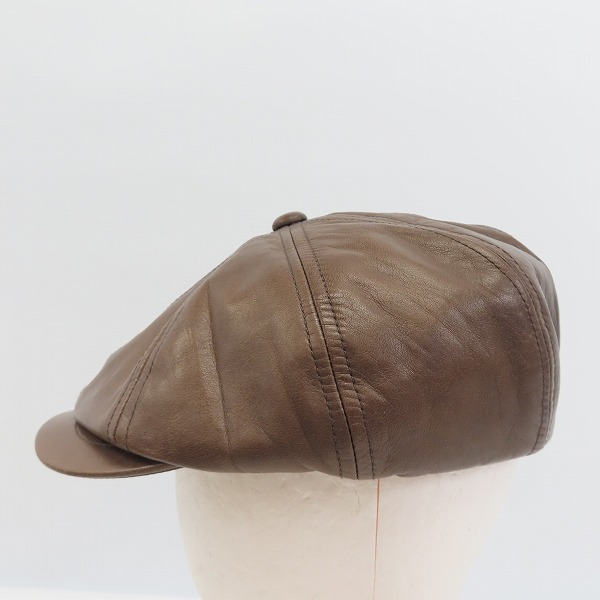 実際に弊社で買取させて頂いたCUSTOM MADE FOR CA4LA/カスタムメイド KNOX/ノックス MI-HUN-HL ホースレザー 帽子 NOX-00390/59cmの画像 1枚目