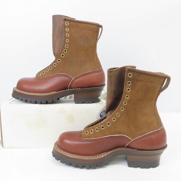 実際に弊社で買取させて頂いた【未使用】WHITE'S BOOTS/ホワイツブーツ SMOKE JUMPER/スモークジャンパー レザーライニング ワークブーツ/8.5EEの画像 3枚目
