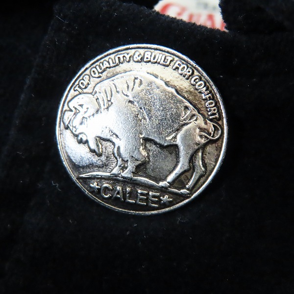 実際に弊社で買取させて頂いたCALEE/キャリー STEWARDS LANE LIMITED JACKET ベロアブルゾン/Mの画像 5枚目