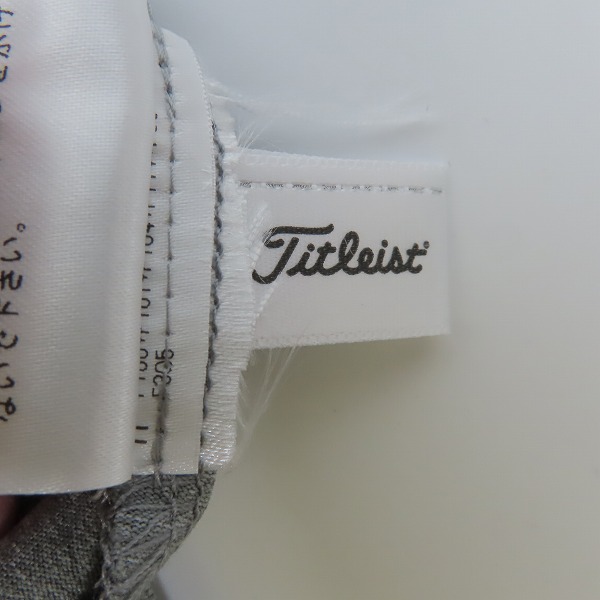 実際に弊社で買取させて頂いた【未使用】Titleist/タイトリスト ゴルフ Mercedes-Benz Collection ストレッチポロシャツ グレー/Lの画像 5枚目