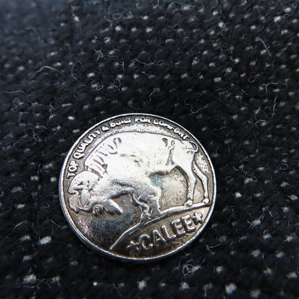 実際に弊社で買取させて頂いたCALEE/キャリー MELTON WOOL BORDER VEST ウールベスト/Lの画像 5枚目