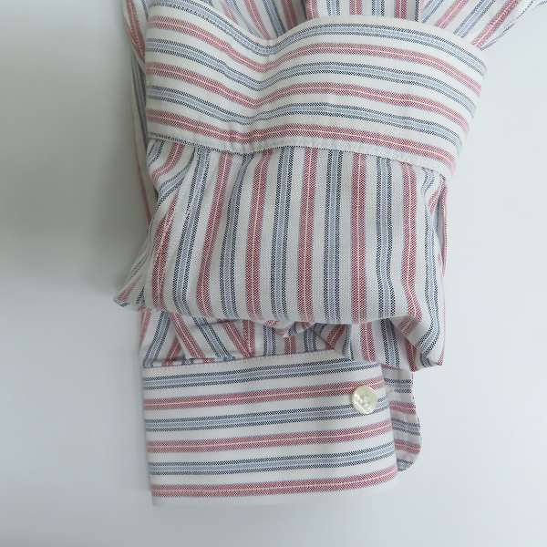 実際に弊社で買取させて頂いたBROOKS BROTHERS/ブルックスブラザーズ ストライプ柄 胸刺繍 長袖シャツ/Lの画像 6枚目