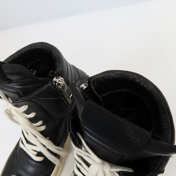 実際に弊社で買取させて頂いたRick Owens/リックオウエンス ジオバスケット サイドジップスニーカー/41の画像 4枚目