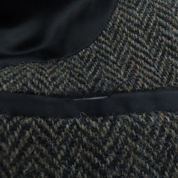 実際に弊社で買取させて頂いたYOKOHAMA POPPY/横浜ポピー×ハリスツイード テーラードジャケット/S42の画像 8枚目