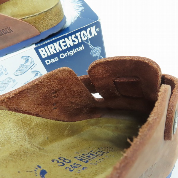 実際に弊社で買取させて頂いたBIRKENSTOCK/ビルケンシュトック BOSTON/ボストン レザー サンダル/24.5の画像 5枚目