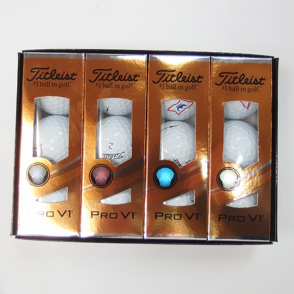 実際に弊社で買取させて頂いた【未使用/マーク入り】Titleist/タイトリスト PRO V1 ゴルフボール 1ダース