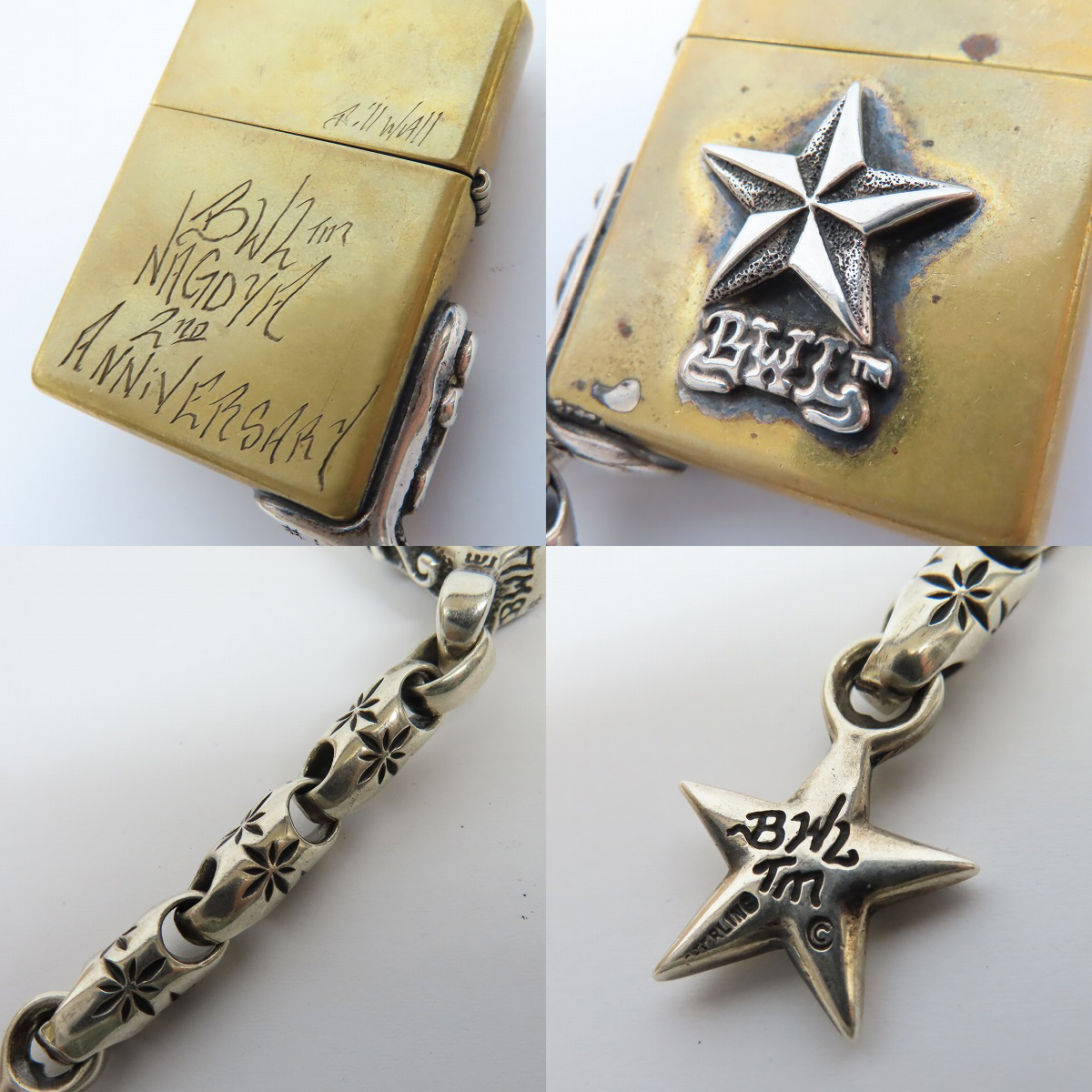 実際に弊社で買取させて頂いたBWL/ビルウォールレザー ZIPPO/ジッポー スター 2005年製の画像 6枚目