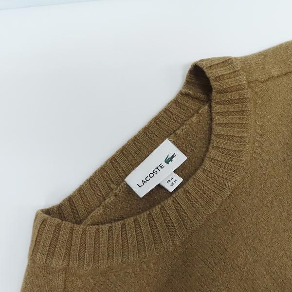 実際に弊社で買取させて頂いたLACOSTE/ラコステ クルーネック スウェット ニット セーター/プルオーバー/M/L 2点セットの画像 4枚目