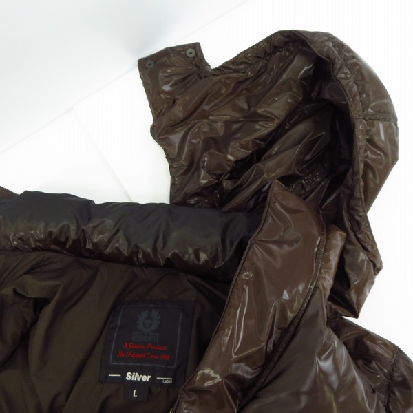 実際に弊社で買取させて頂いたBelstaff Silver Label/ベルスタッフ シルバーレーベル ナイロン ダウンジャケット Lの画像 7枚目