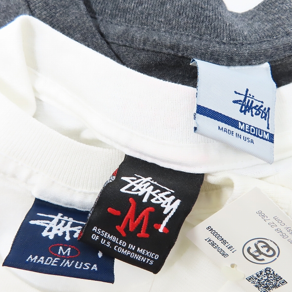 実際に弊社で買取させて頂いた【未使用】STUSSY/ステューシー キリン/クラウンスカル/トランペット 刺繍/プリント 半袖 Tシャツ/M 3点セットの画像 2枚目