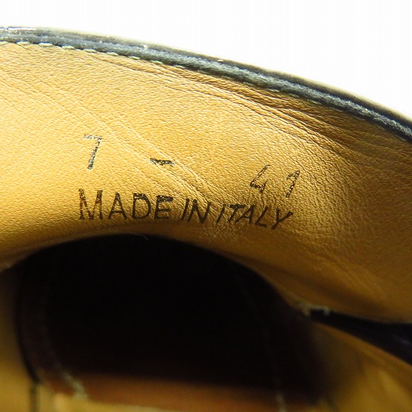 実際に弊社で買取させて頂いたMARC JACOBS/マークジェイコブス エナメル バイカラーローファーシューズ/41の画像 4枚目