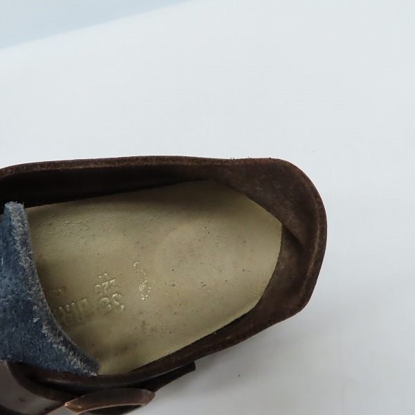 実際に弊社で買取させて頂いたBIRKENSTOCK/ビルケンシュトック LONDON スウェード×レザー シューズ/22.5の画像 4枚目