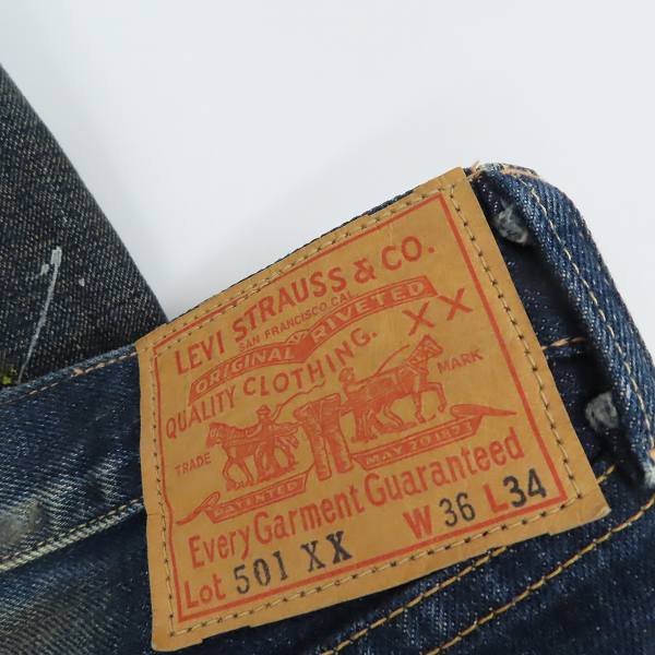 LEVIS/リーバイス 501XX 1955モデル/LVC レイバークラッシュド デニム