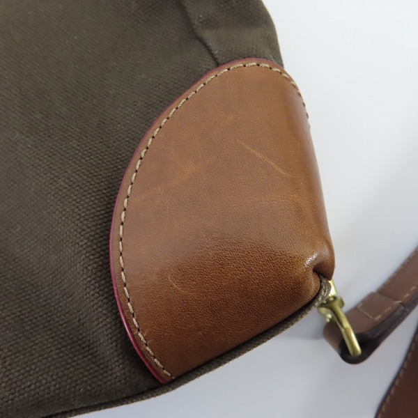 実際に弊社で買取させて頂いたPaul Smith/ポールスミス レザー/キャンバス コンビネーション ワンショルダーバッグの画像 8枚目
