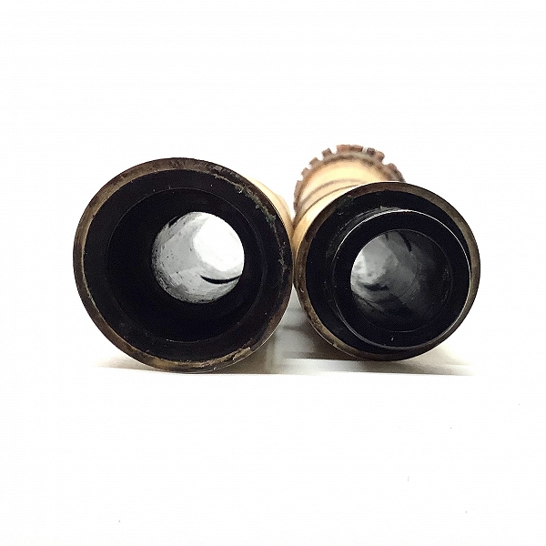 実際に弊社で買取させて頂いた尺八 在銘 粹鏡 二つ印 琴古流 歌口銀巻き 銀三線藤巻き 全長51.7cm 和楽器 の画像 7枚目