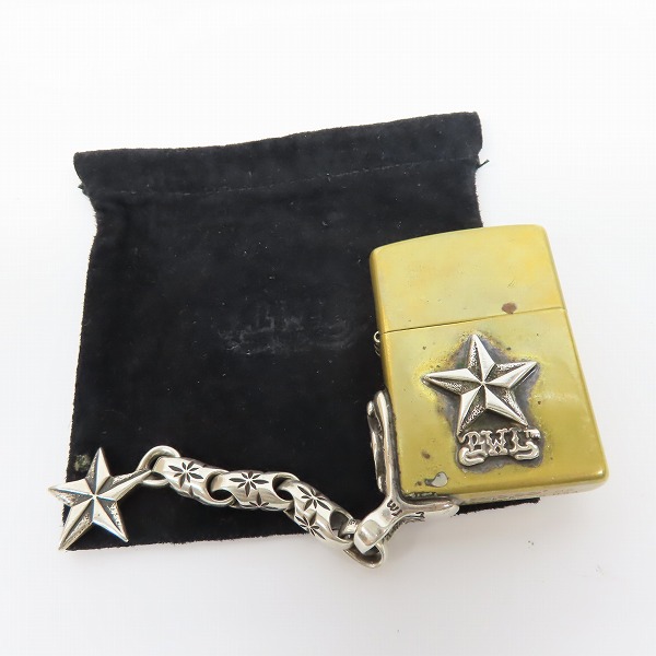 実際に弊社で買取させて頂いたBWL/ビルウォールレザー ZIPPO/ジッポー スター 2005年製の画像 7枚目