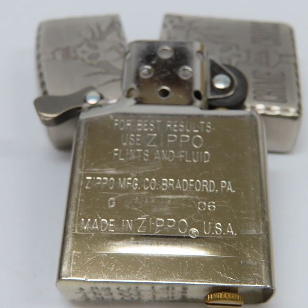 実際に弊社で買取させて頂いたZIPPO/ジッポー CRIMIE CROSS 06年製の画像 4枚目