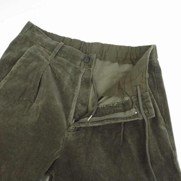 実際に弊社で買取させて頂いた417 by EDIFICE/エディフィス コーデュロイ生地 2Bテーラードジャケット/パンツ セットアップ カーキ系の画像 5枚目