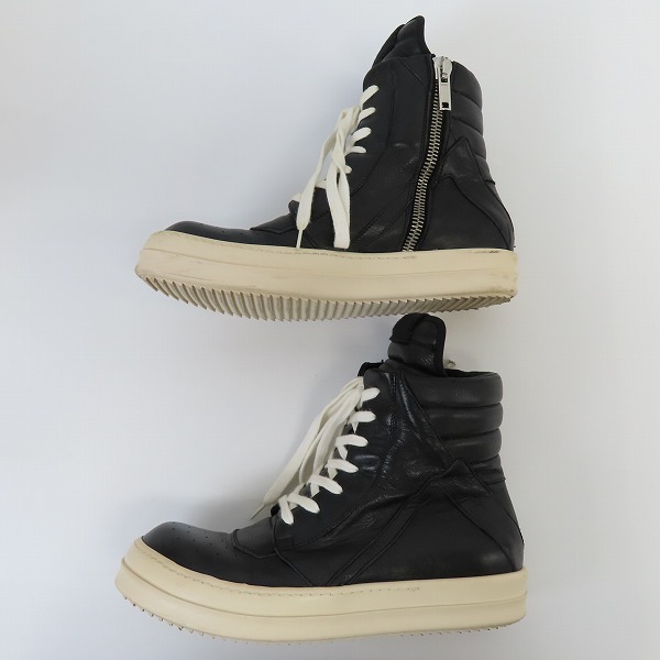 実際に弊社で買取させて頂いたRick Owens/リックオウエンス ジオバスケット サイドジップスニーカー/41の画像 3枚目